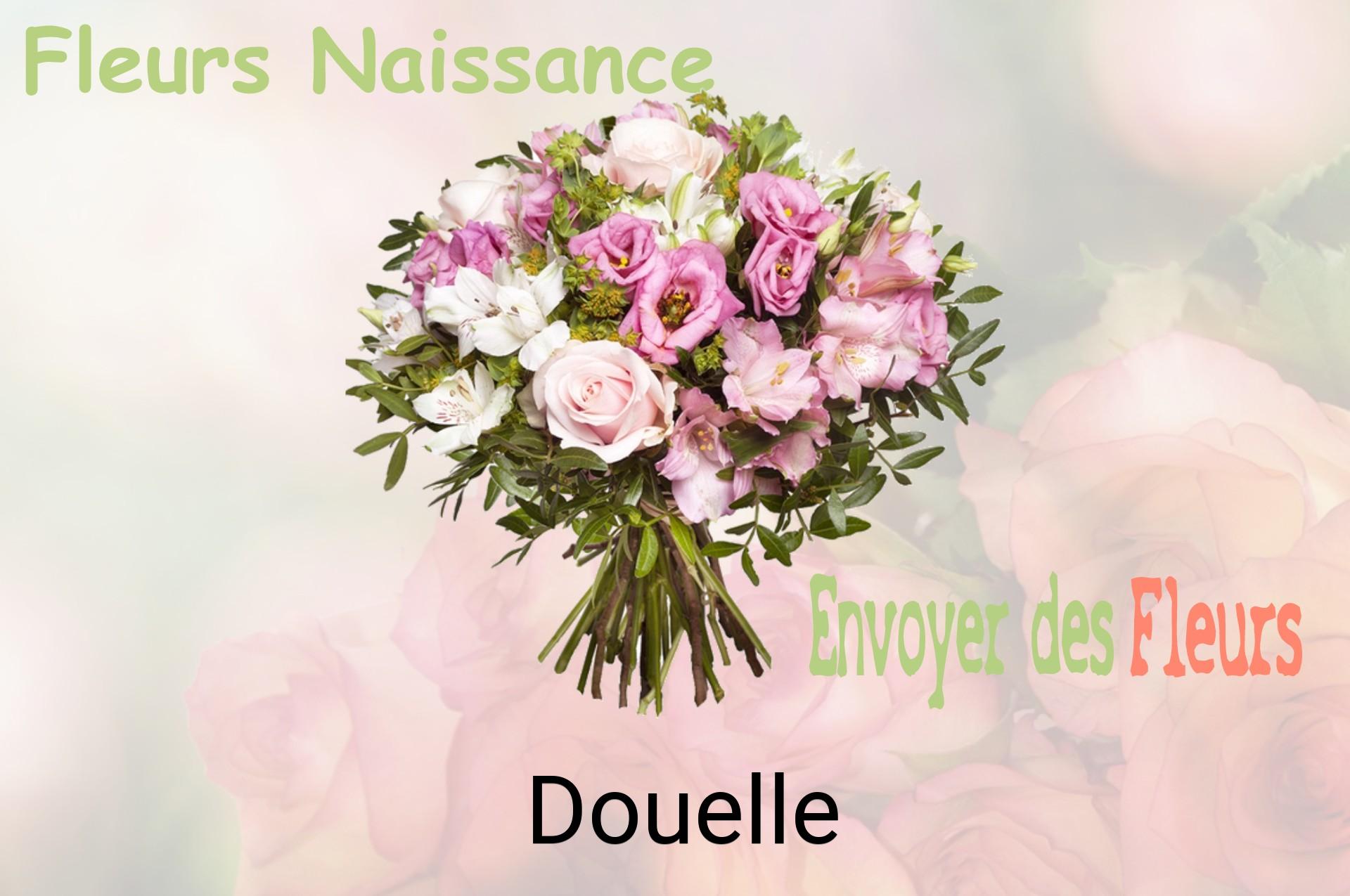 Bouquet de fleurs de naissance livré à Douelle